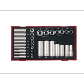 TTAF32 32 Piece Reg/ Deep Socket Set 1/4-3/8