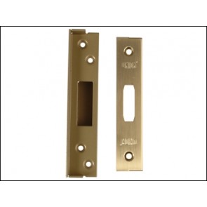 Strongbolt 2100 Mortice Deadlock Rebate Kit 13mm 0.5in Polished Brass Boxed