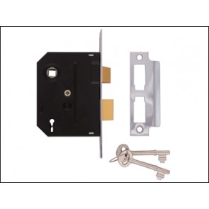 2295 2 Lever Mortice Sash Lock Chrome Finish 63mm 2.5in Boxed