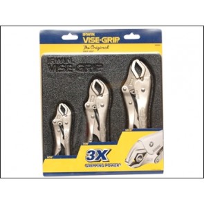 Curved Jaw Locking Plier Set ( 5CR / 7CR / 10CR)