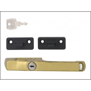P115PB Lockable Window Handle Polished Brass Finish