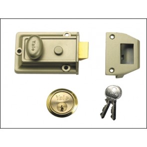 P77 Traditional Nightlatch ENB / PB Cylinder 60mm Backset Visi Pack