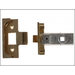 M999 Rebated Tubular Latches 64mm 2.5in Polished Brass Finish Pack of 1