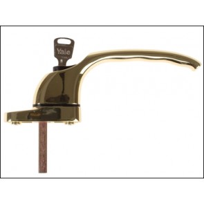PVCu Window Handle Polished Brass Finish YWHLCK40N-PB
