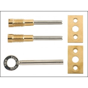 8013 Dual Screw Window Lock Brass Finish Pack Of 2