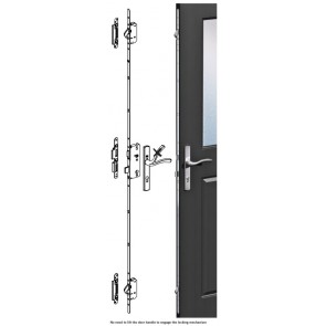 Winkaus Autolock AV2 2 Hook Espag Lock - RH - 45mm bset