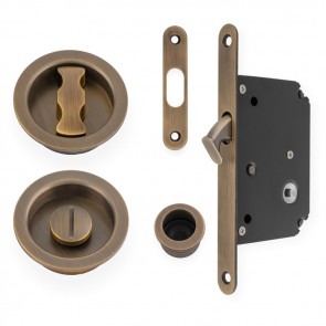 Sliding/Pocket Door Lock Set - Various Finishes