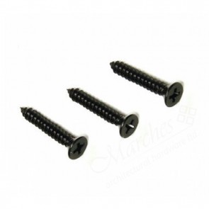 6 x 40mm (12 x 1½") Black Pozi Countersunk Screws (Box 200)