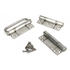 Brio Weatherfold 4S Non-Mortice Offset Hinge Handle Set - Stainless Steel
