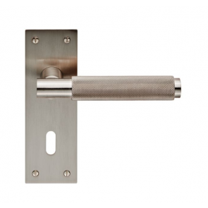 Varese Knurled Lever Handle Range - Satin Nickel 