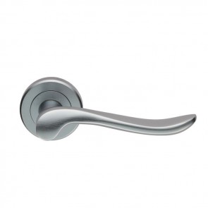 Verdun Lever On Rose - Satin Chrome