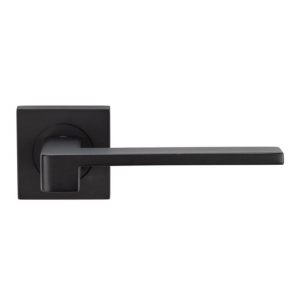 Equi Lever on Square Rose - Matt Black 