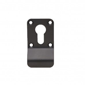 Square Euro Cylinder Pull - Matt Black