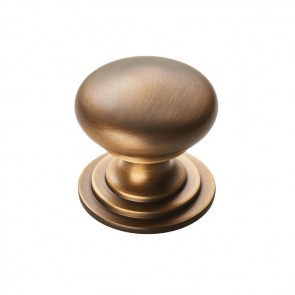 Victorian Cupboard Knob - Antique Brass