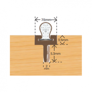Exitex Centre Leg Carrier with Q-Lon and 6.5mm D Slot - 2.2m Brown