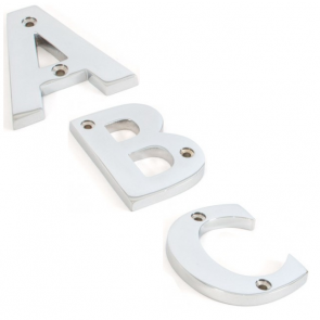 Letters A to Z - Polished Chrome