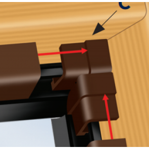 Exitex - Pwt Corner Block Brown