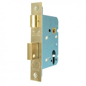 British Standard 5 Lever Mortice Sashlock 63mm - Polished Brass