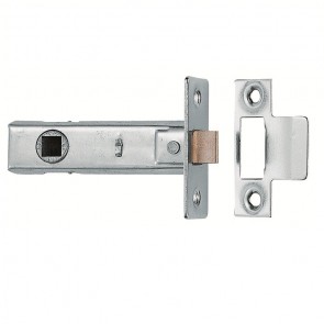 Tubular Mortice Latch - Nickel (Various Sizes)