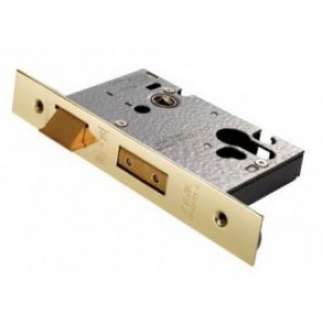 Euro Profile Sash Lock - PVD Brass (Various Sizes)