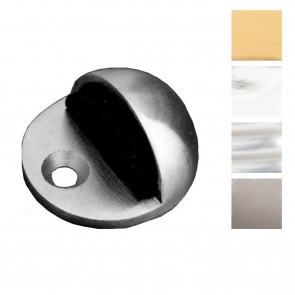 Oval Door Stop - Floor Mounted - Various Finishes