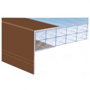 Exitex - Aluminium F-Section Brown - Various Sizes