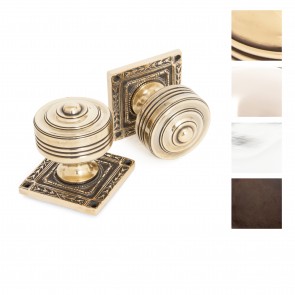 Tewkesbury Square Mortice Knob Sets - Various Finishes