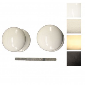 Porcelain Mortice Knob Set 60mm - Various Finishes