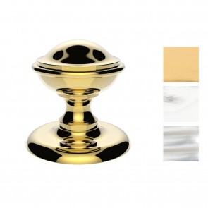 Round Centre Door Knob - Various Finishes