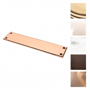 Small Art Deco Finger Plate - Various Finishes