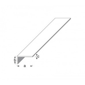 Unequal Sided Angle Profile - Silver Anodised Aluminium