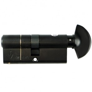 6 Pin BS Euro Cylinder & Thumbturn KD  - Black