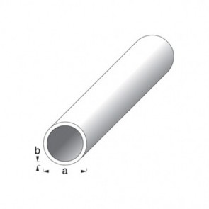 Round Tube Profile - Silver Anodised Aluminium