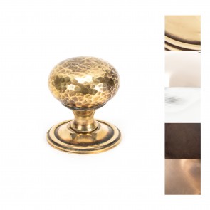 Hammered Mushroom Cabinet Knob 38mm - Various Finishes