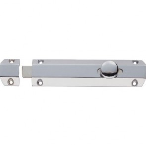 Surface Door Bolt - Polished Chrome - Various Sizes