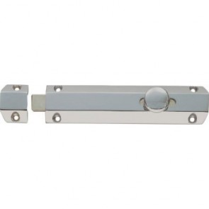 Surface Door Bolt - Satin Chrome - Various Sizes
