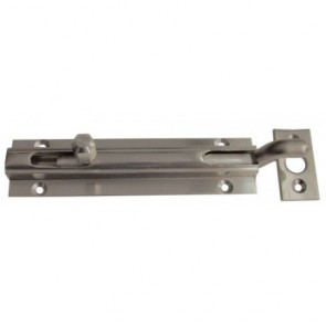 Cranked Barrel Door Bolt - Satin Nickel - Various Sizes