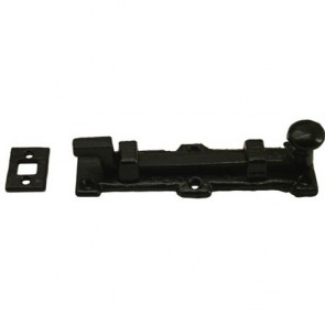 Kirkpatrick 1155 Cranked Knob Door Bolt - Black Antique - Various Sizes