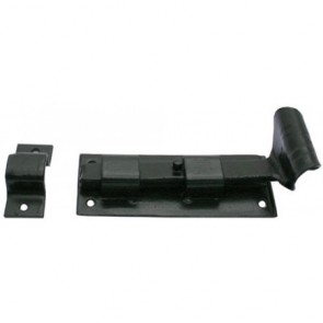 Straight Door Bolt - Black - Various Sizes