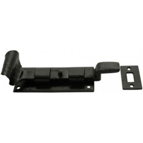 Cranked Door Bolt - Black - Various Sizes