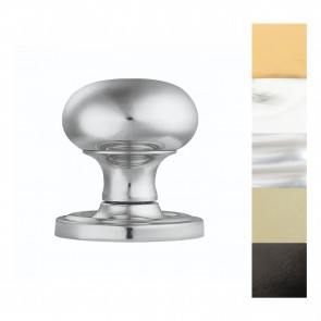 Mushroom Mortice Knob Concealed Fix Unsprung - Various Finishes