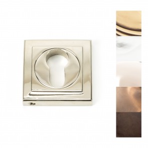 Round Euro Escutcheon (Square) - Various Finishes