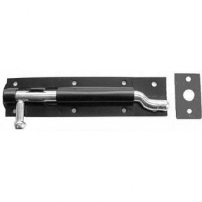 Cranked Door Bolt - Epoxy Black - Various Sizes