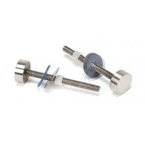 Offset T Bar Handle 32mm Ø SS Fixings (304) - Various Types & Finishes