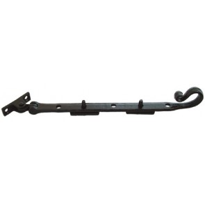 Kirkpatrick 1183 Snake Tail Casement Stay - Black - Various Sizes