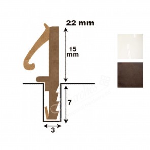 Straight 15mm Rebate Seal - 50m