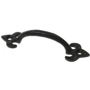 Fleur De Llys Pull Handle - Black Antique - Various Sizes