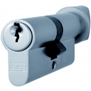 Thumbturn Euro Cylinder Key to Differ - Polished Chrome