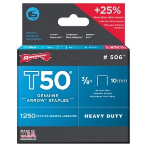 Arrow T50 Series - 0.050 Wire Staples