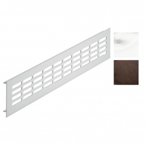 Ventilation grill, 500 x  80 mm, for recess mounting